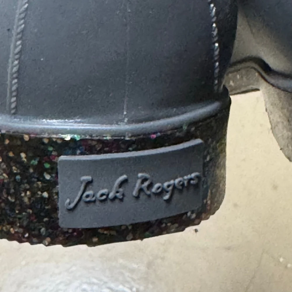 Jack Rogers Sallie Rain Boots in Gray Rubber with a Scalloped Edge Size 10M